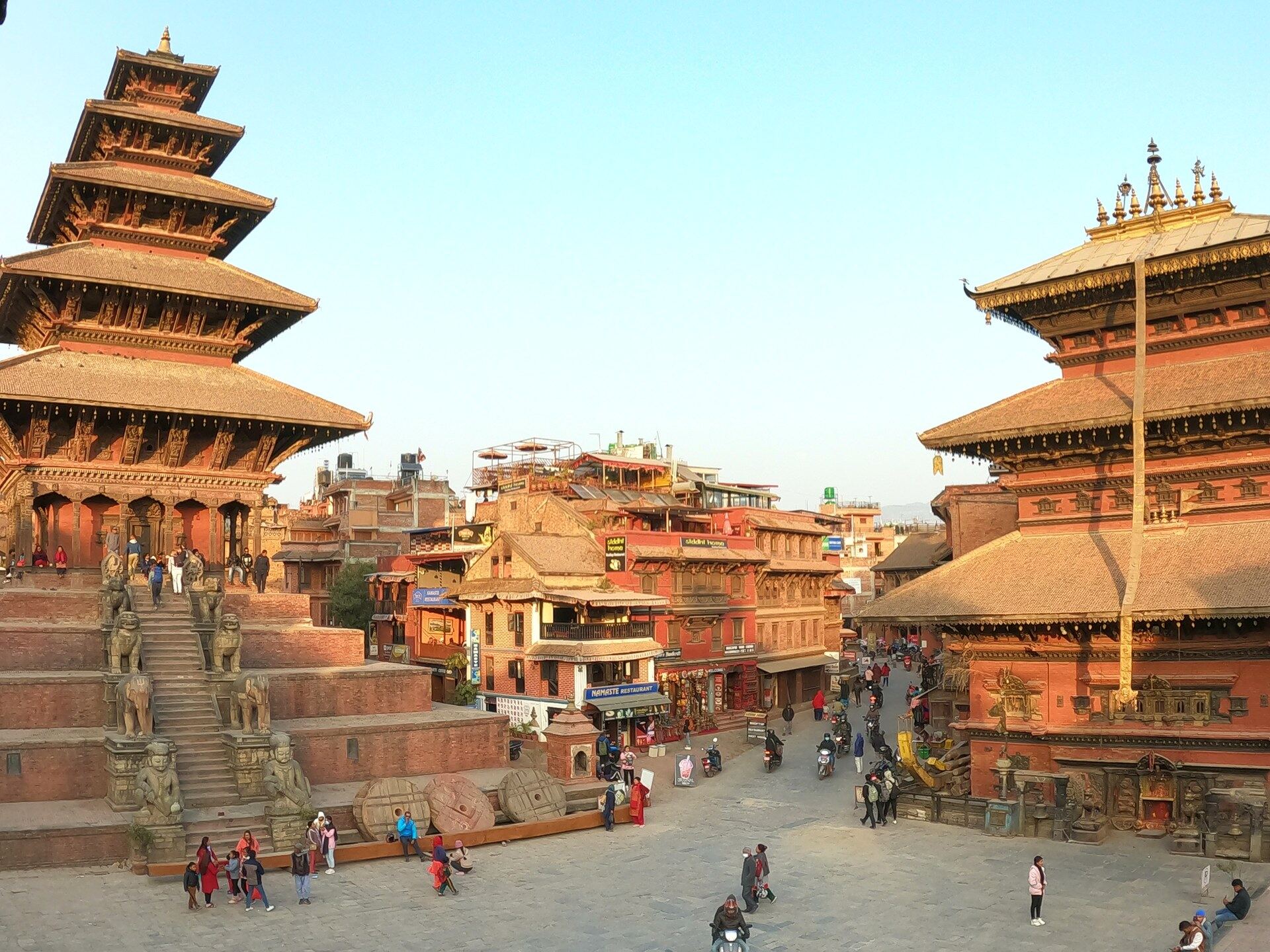 Patan Durbar Square at golden hour
