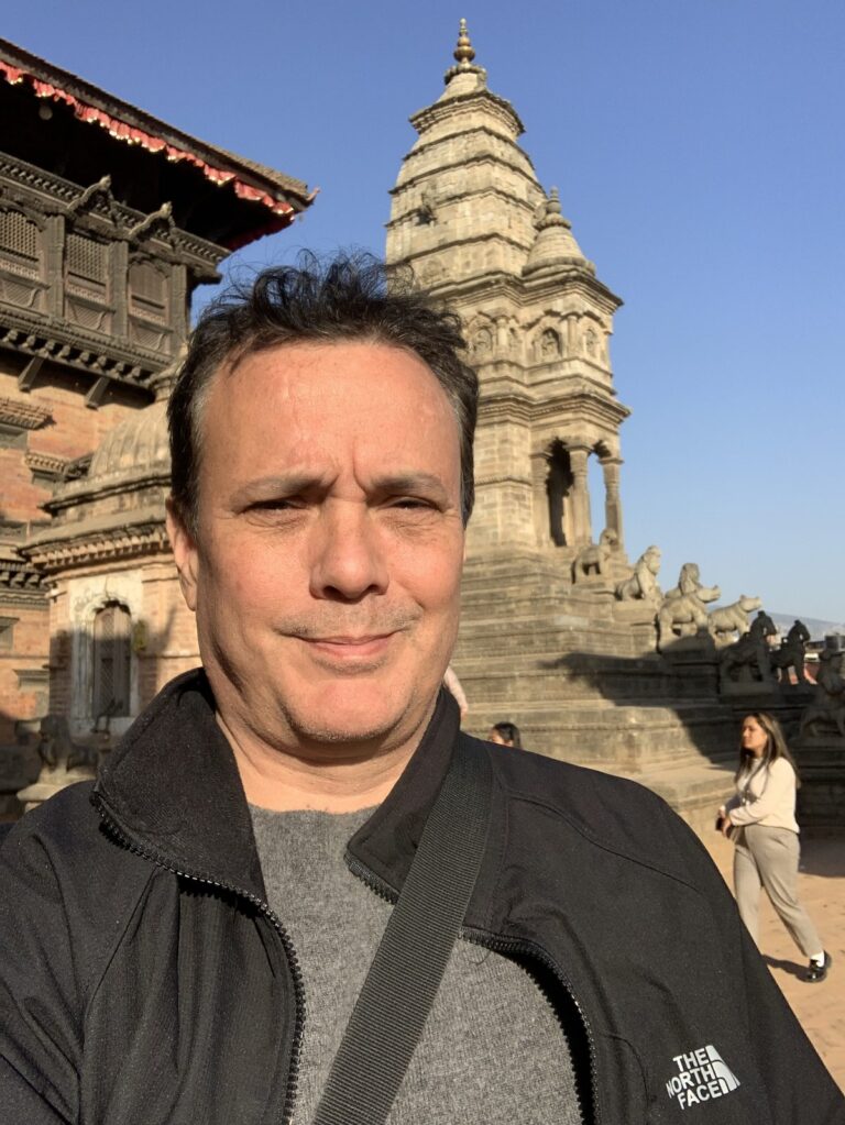 Sebastien at Bhaktapur Durbar Square, Nepal