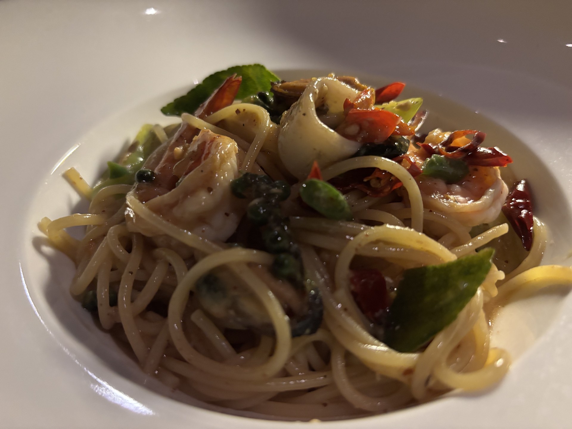 Dinner at the table